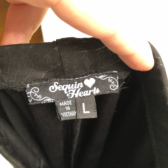 Sequin Hearts Sparkle Dress (L) - Picture 5 of 7